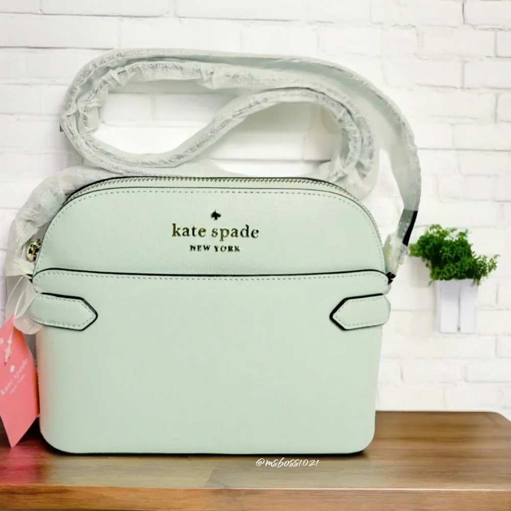 Kate Spade Staci Dome Crossbody in Light Olive NWT - Picture 2 of 10